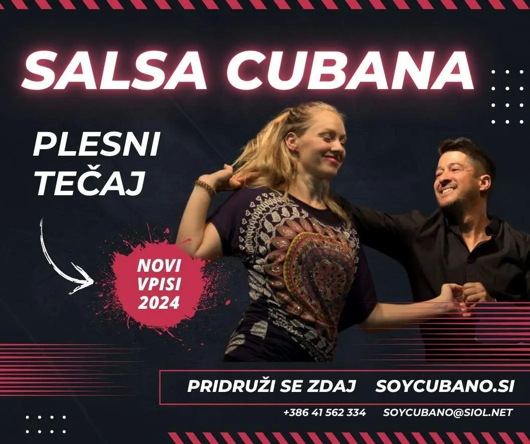 "Instruktorja plesa med tečajem salsa cubana v plesnem klubu - novi vpisi za leto 2024. Pridruži se zdaj na soycubano.si"
